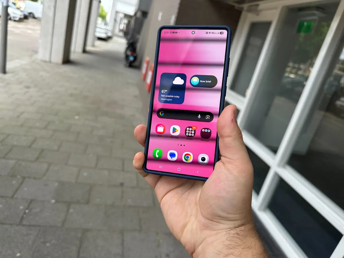 Using phone on land