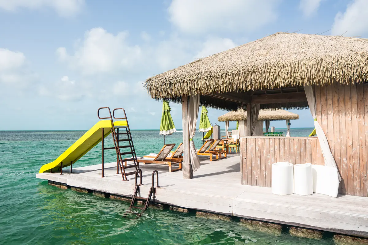 overwater cabana at CocoCay