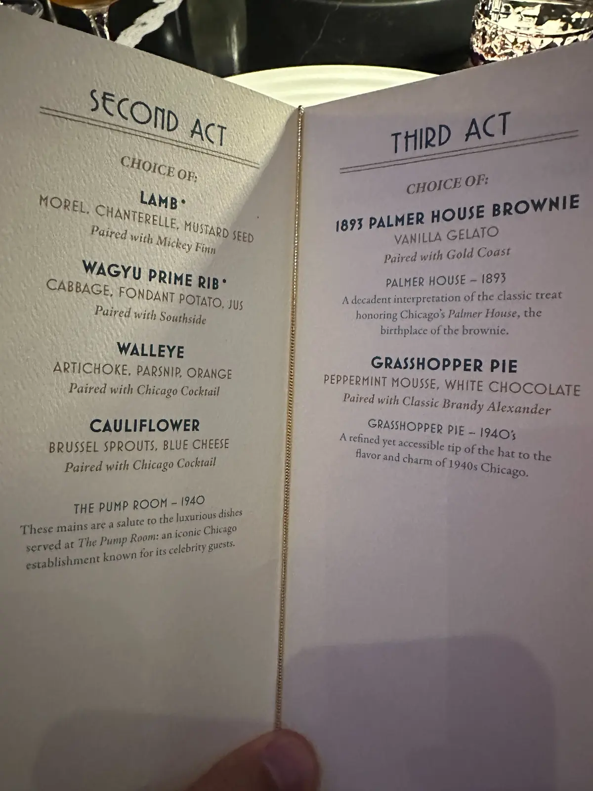 Lincoln Park Supper Club menu