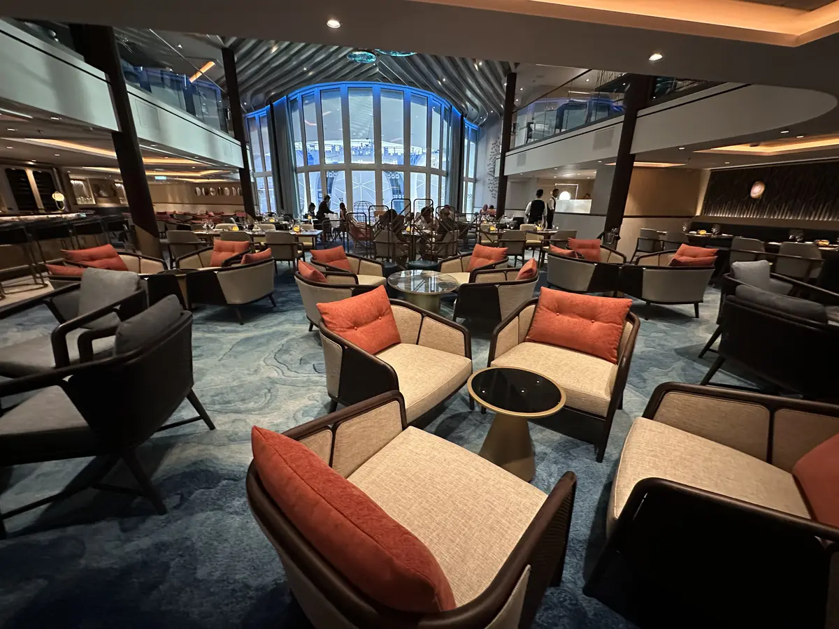 Walking into the suite lounge