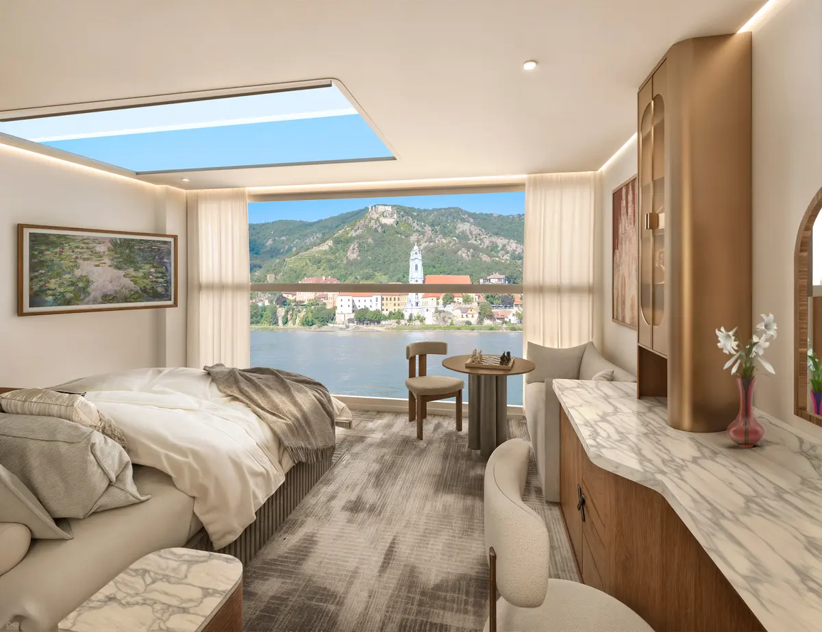 Celebrity River Cruises_Skylight Infinite Balcony Suite_Exterior View Celebrity River Cruises_Skylight Infinite Balcony Suite_Exterior View