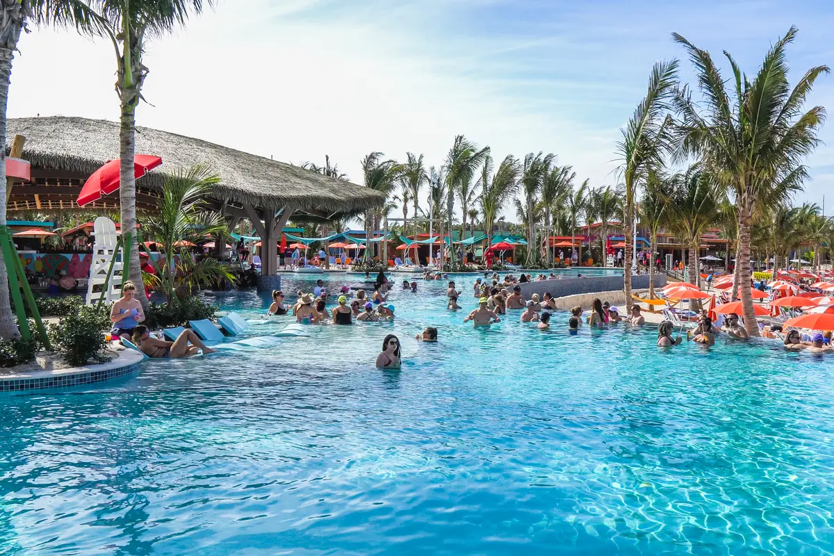 infinity pool at Hideaway Beach