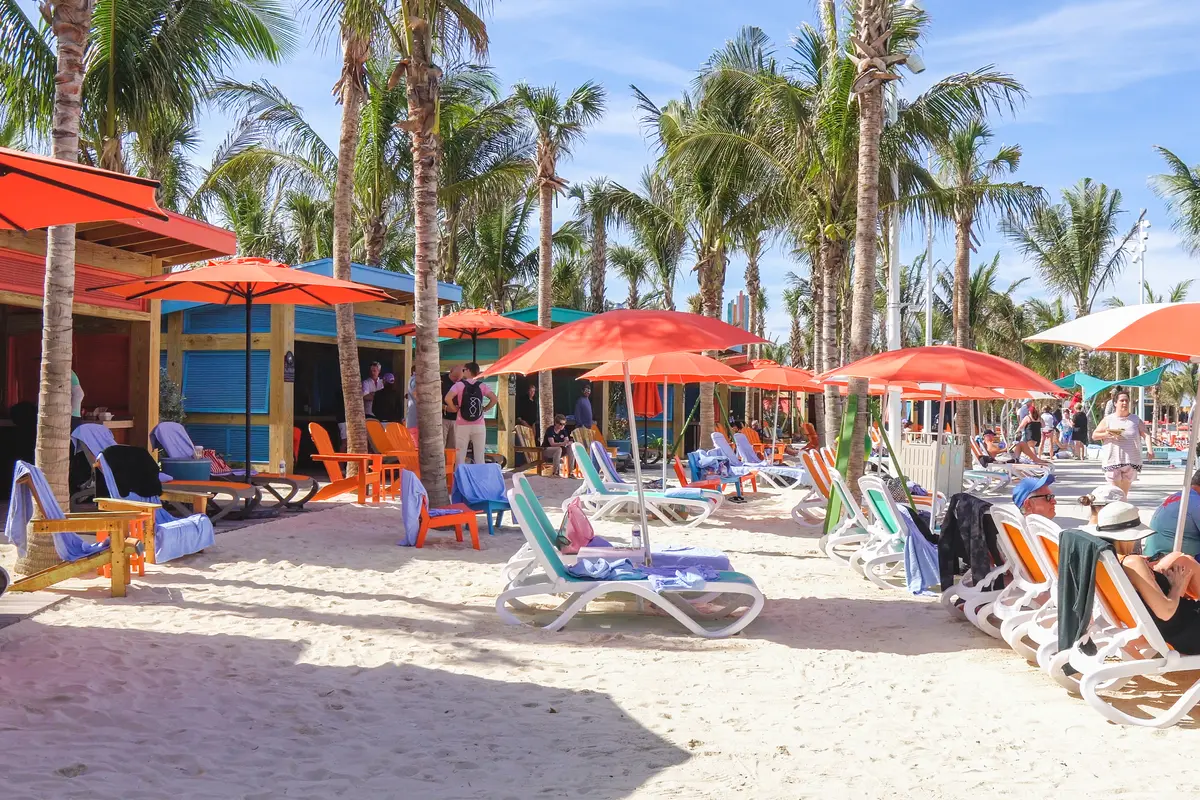 beach chairs at Hideaway Beach
