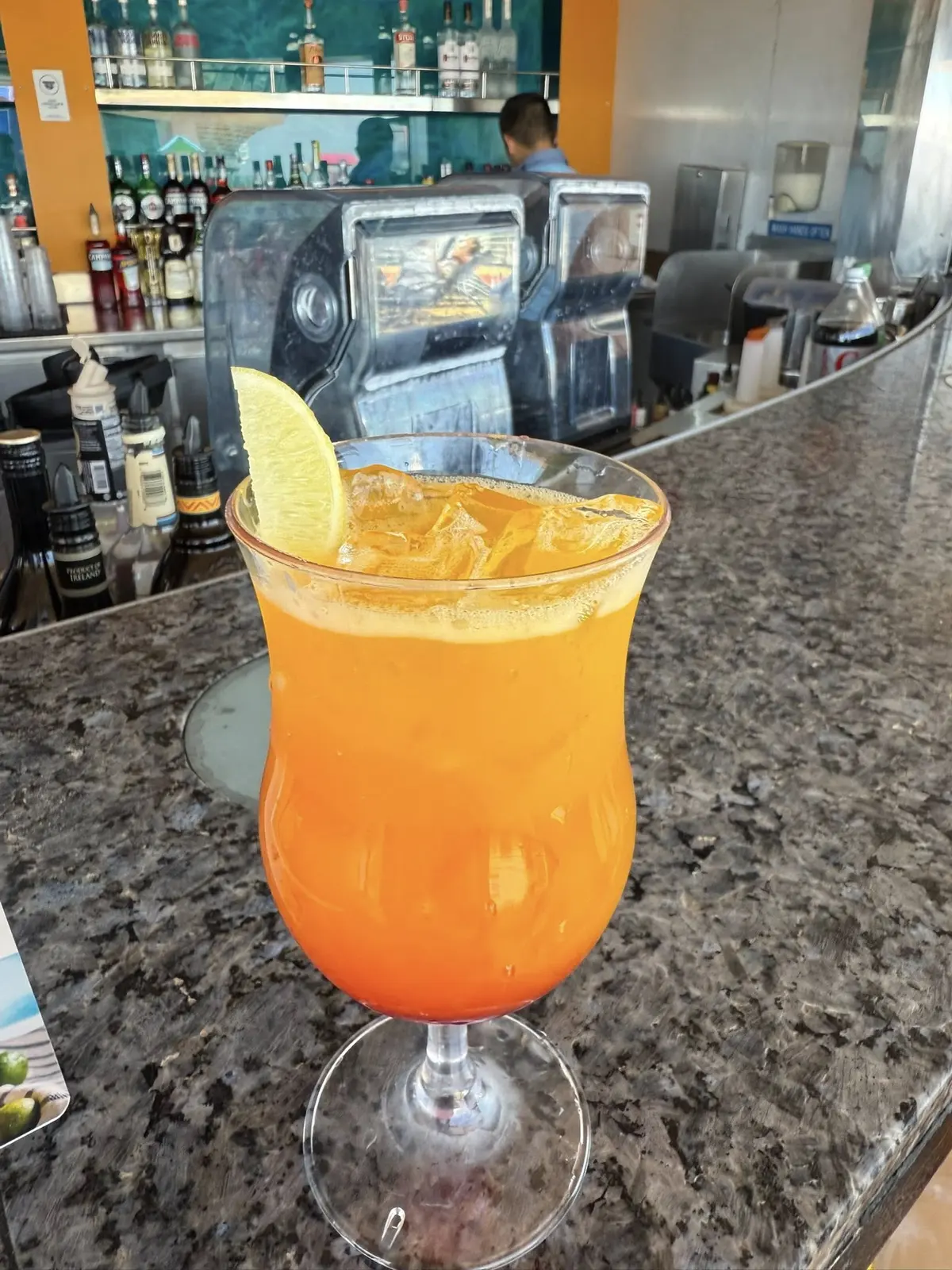 Cocktail on the bar