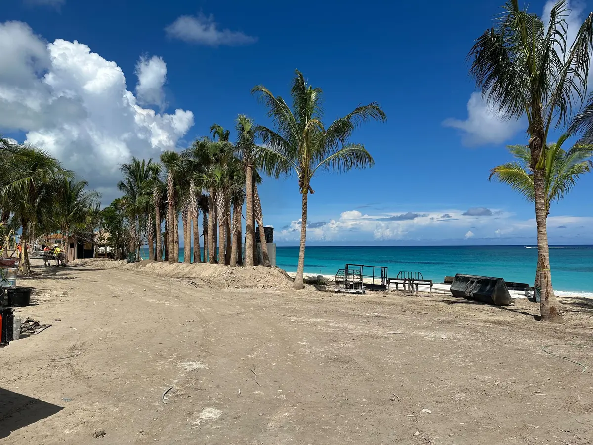 Beach club construction