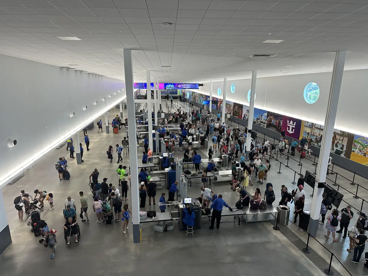People checking in