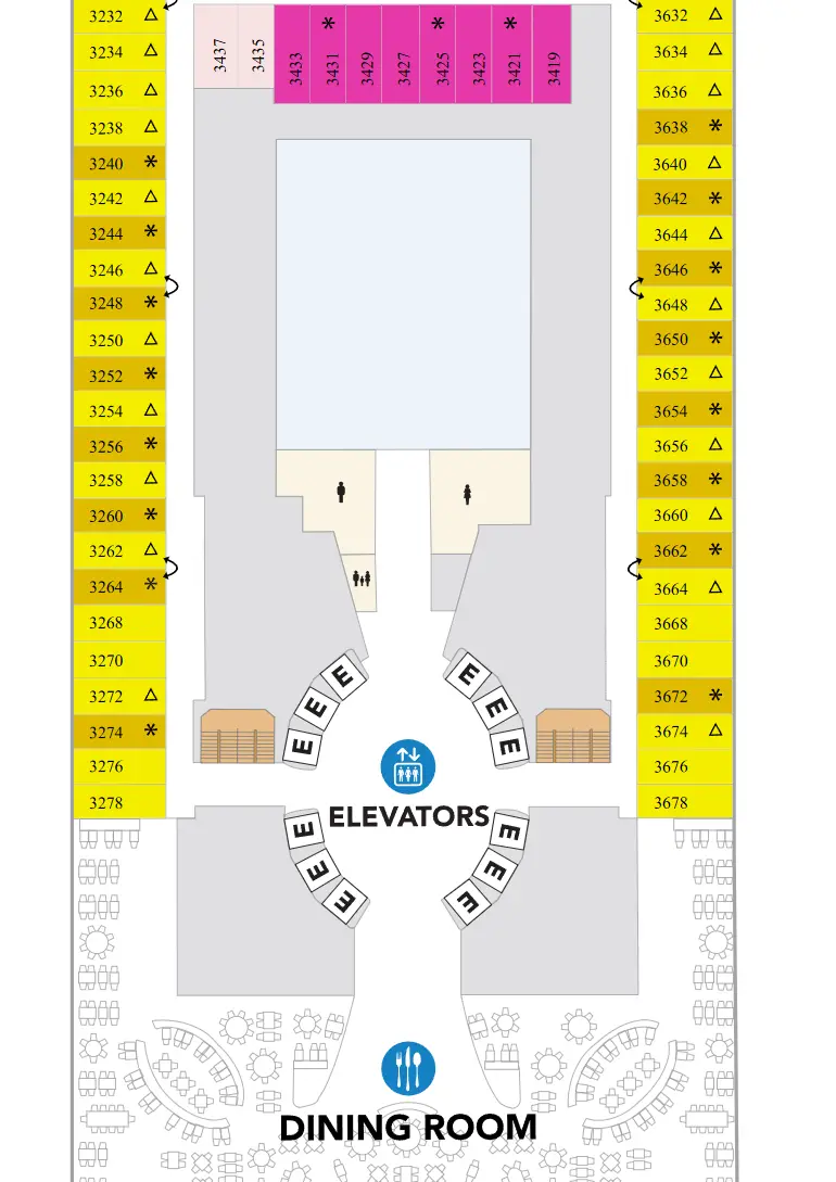 Deck plan for deck 3