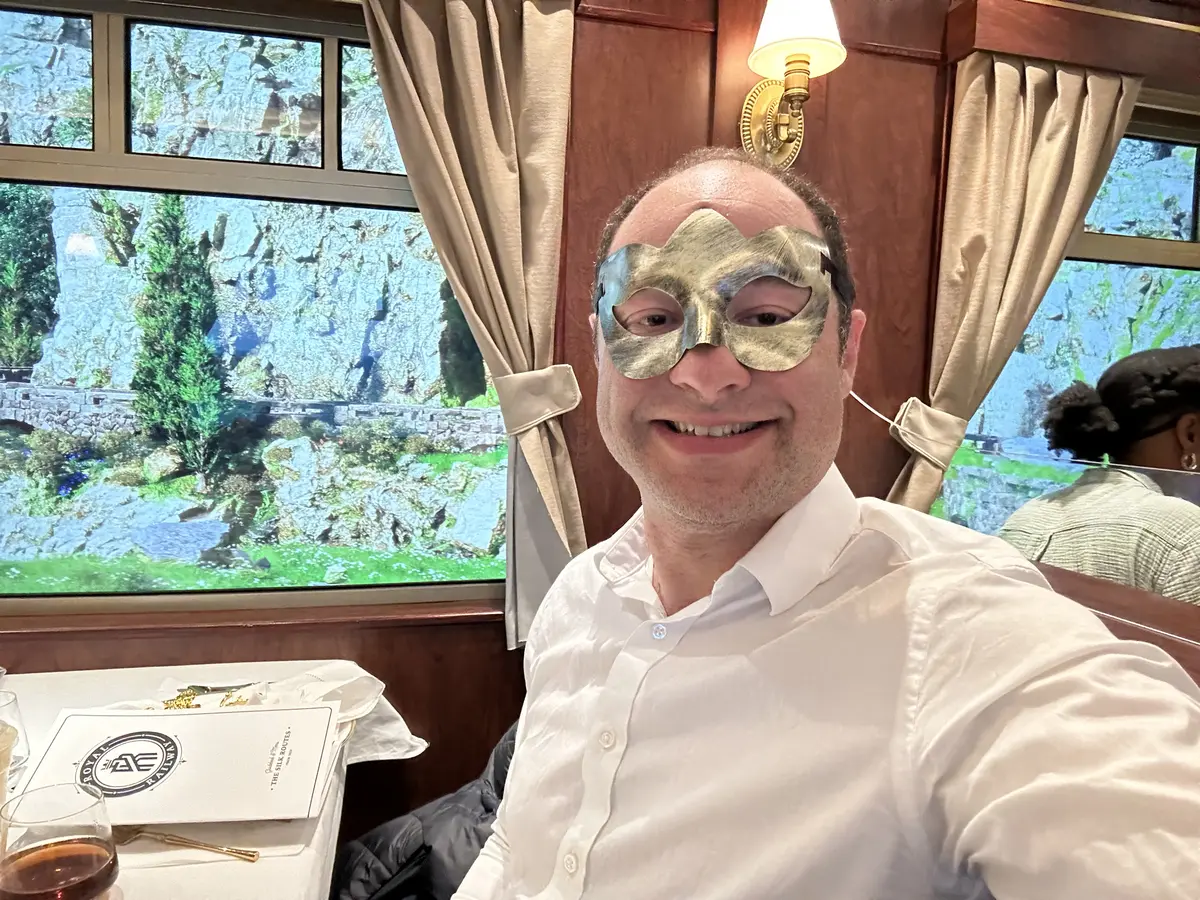 Matt wearing a mask
