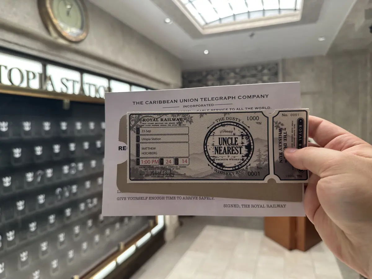 Ticket to whiskey tasting experience