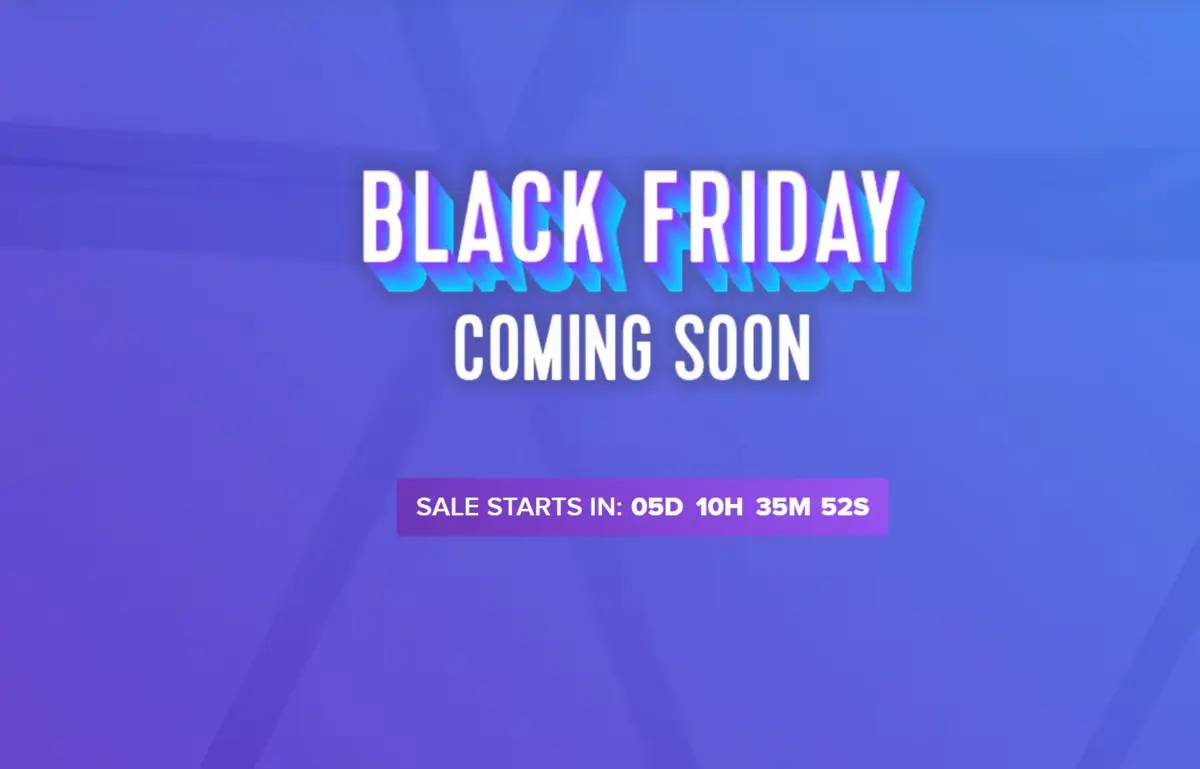 Black Friday countdown