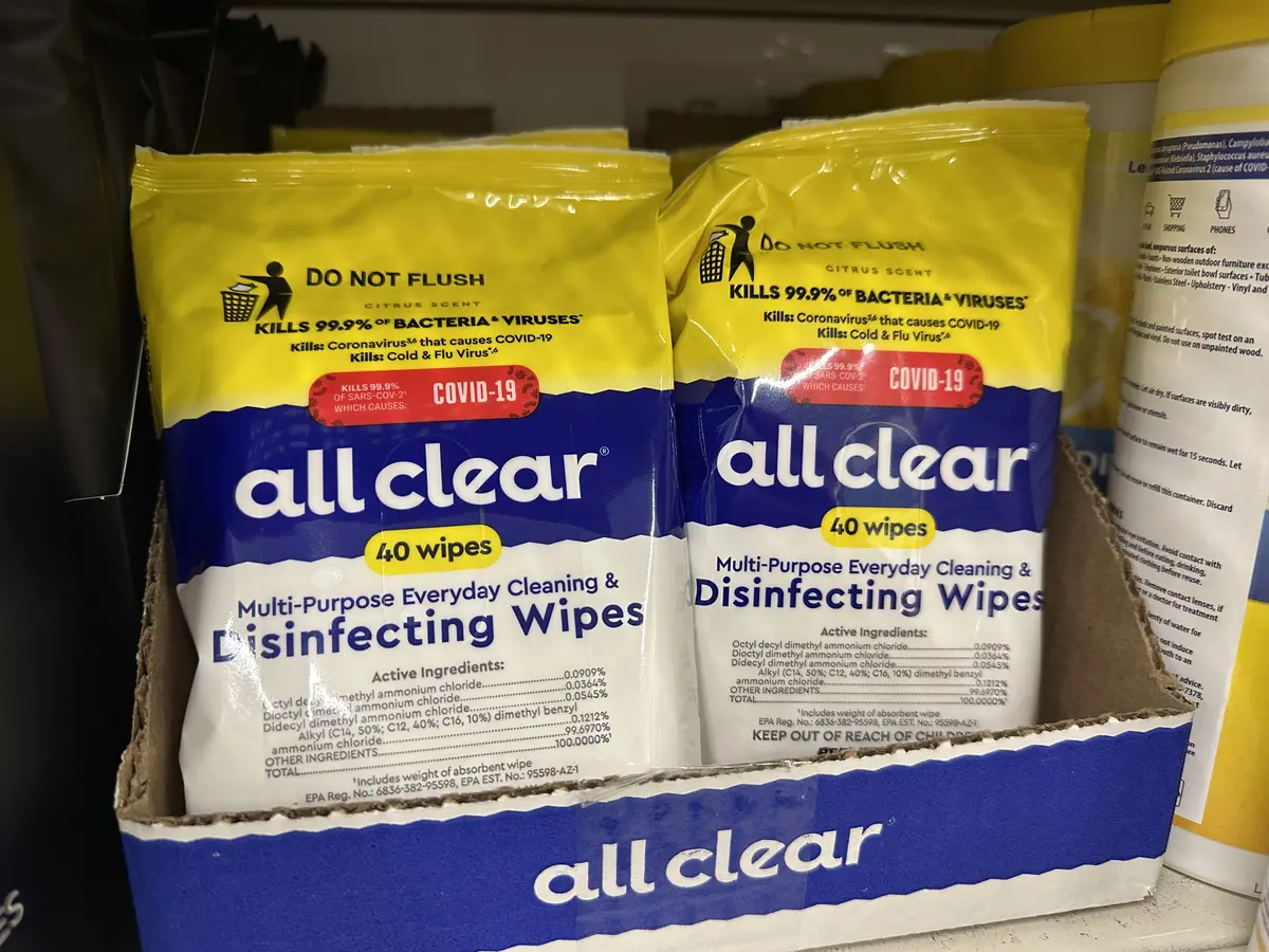 Disinfecting wipes