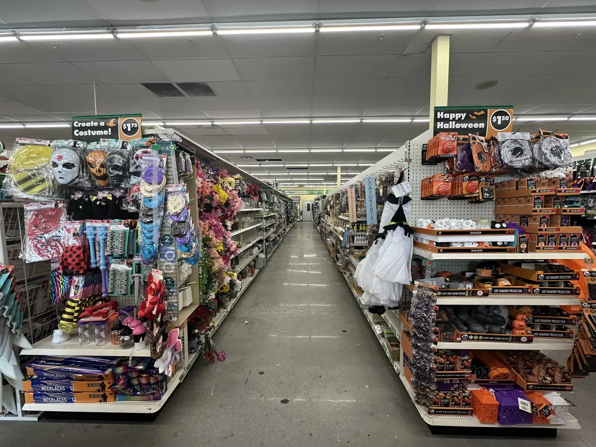 Dollar Tree aisle