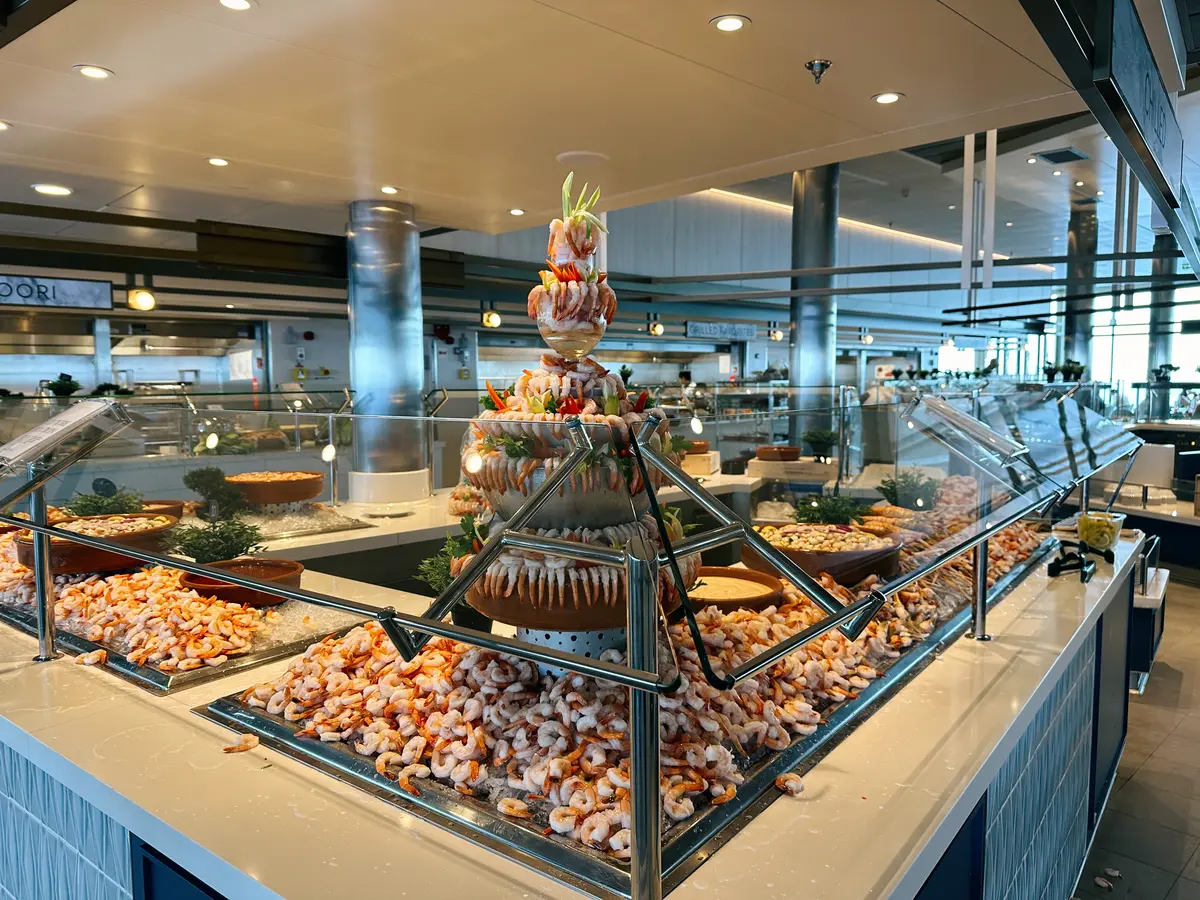 Celebrity's seafood buffet