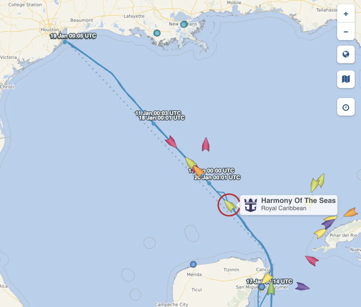 Harmony Location Cruise Mapper