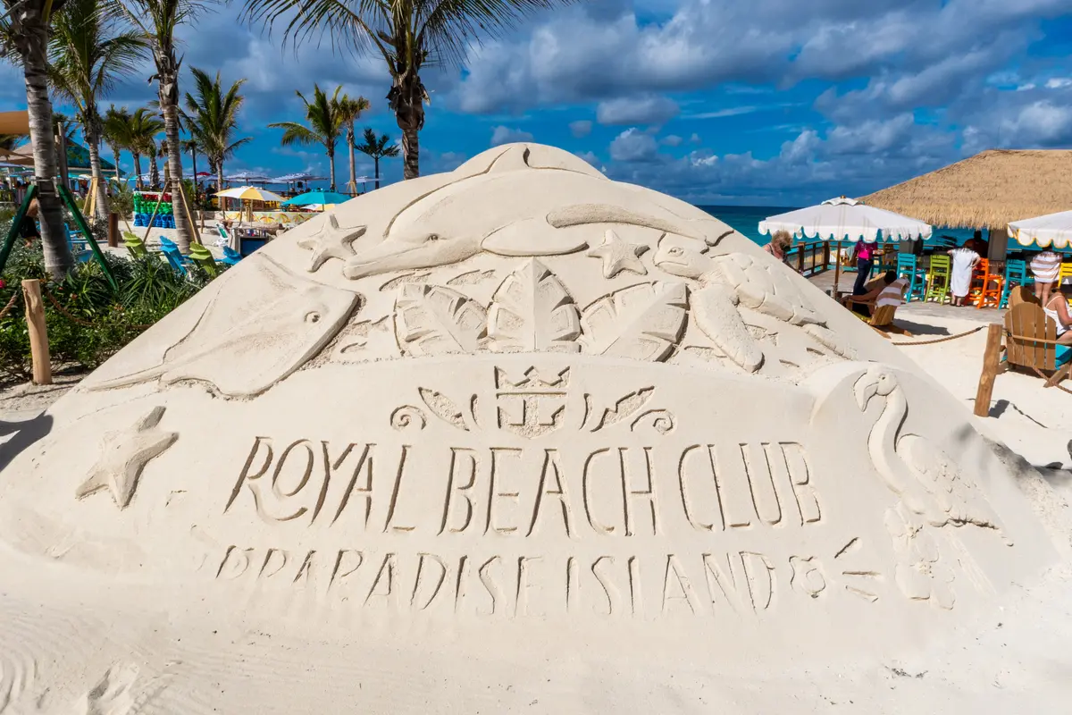 Royal Beach Club sand creation