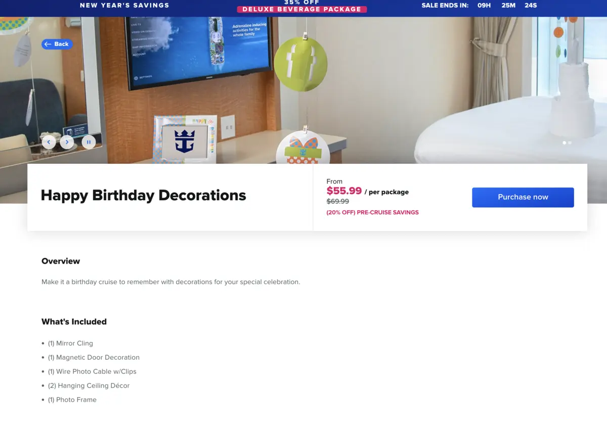 Royal-bday-decor-cruise-planner
