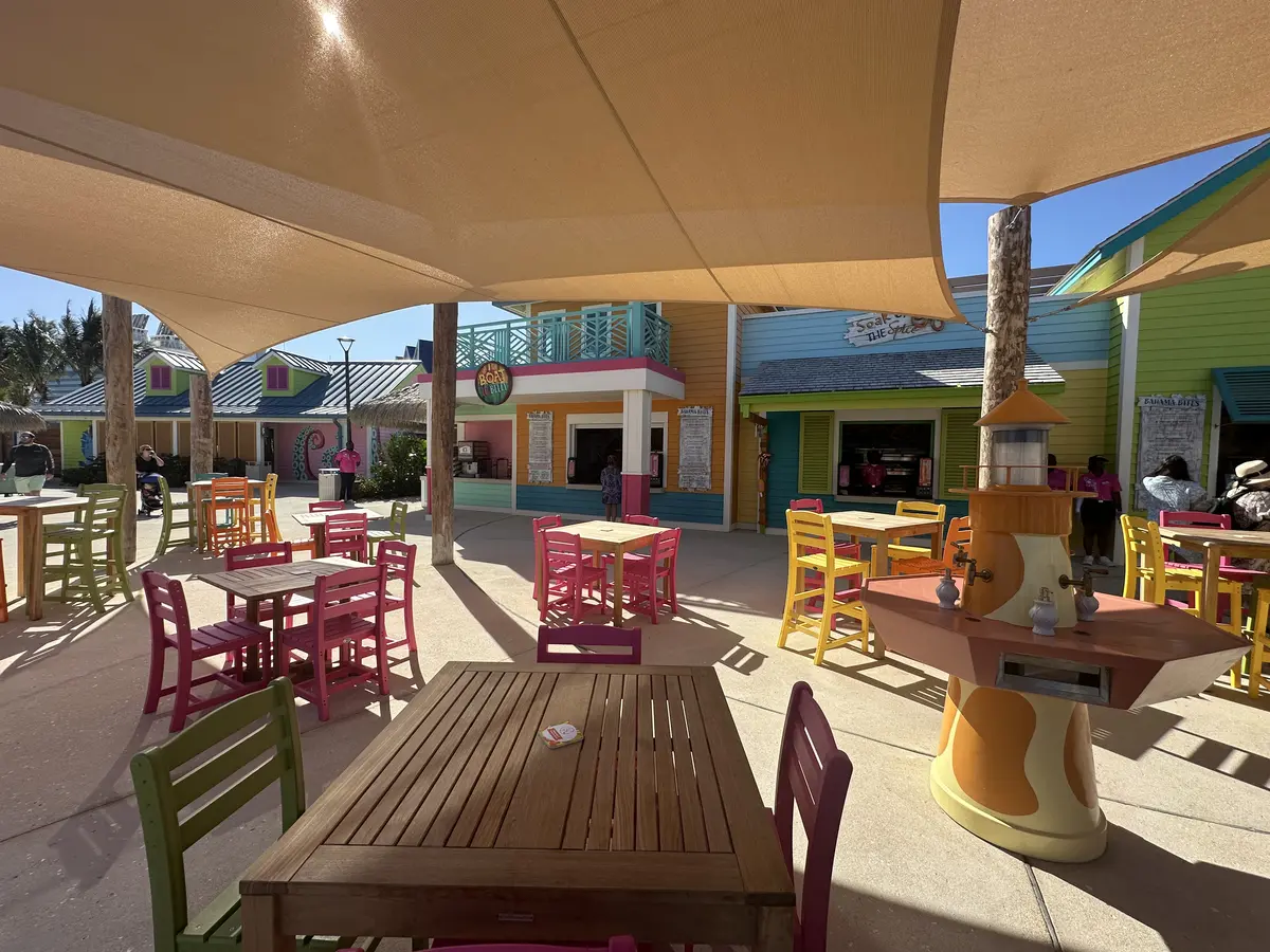 Paradise Grill seating