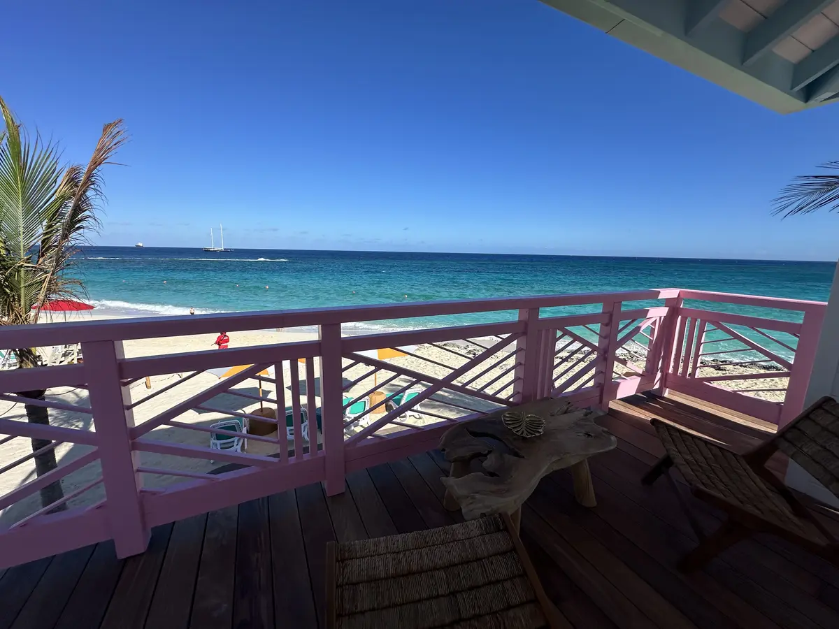 View from Cabana to ocean