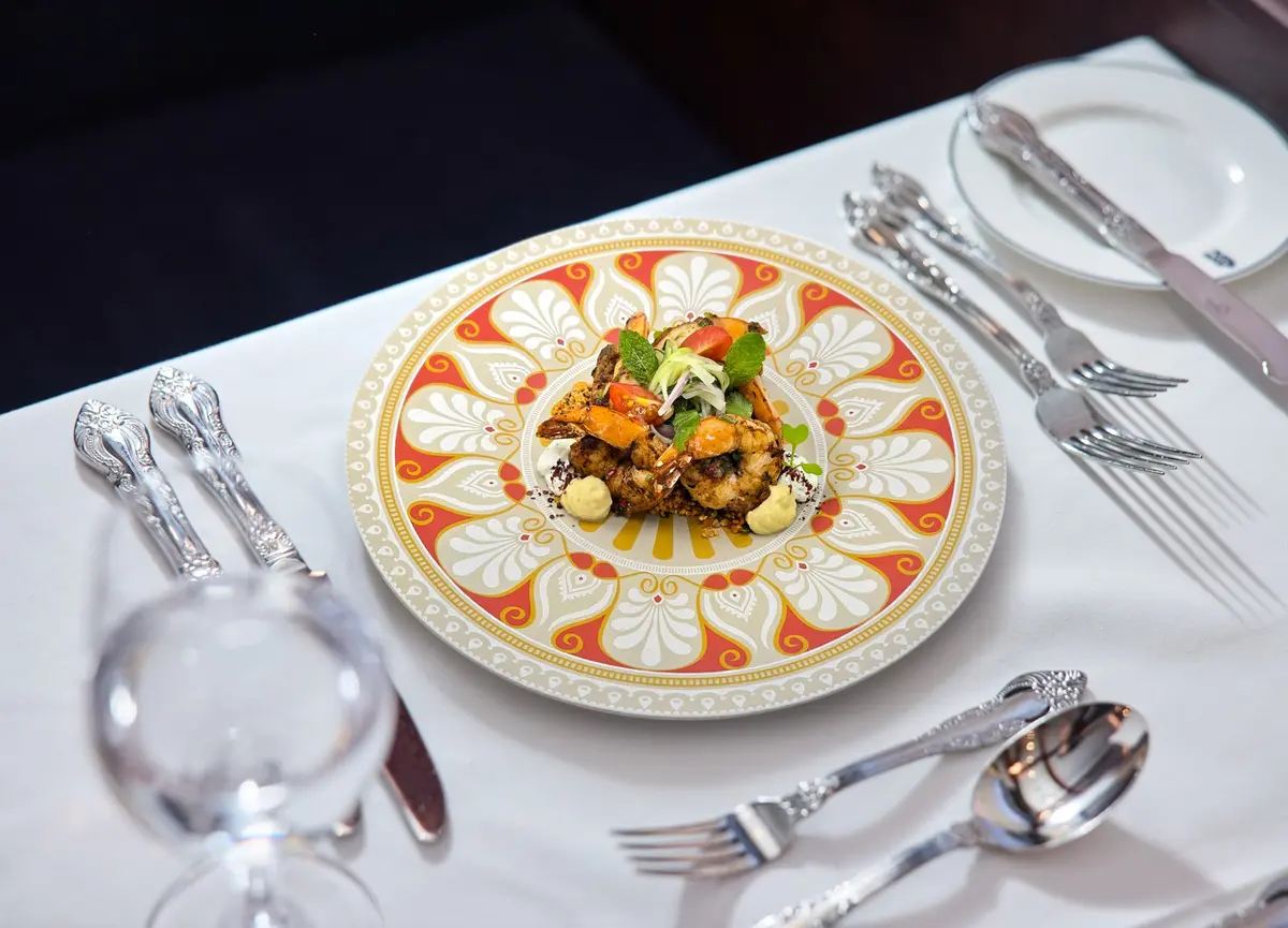 Shrimp dish at Royal Railway 