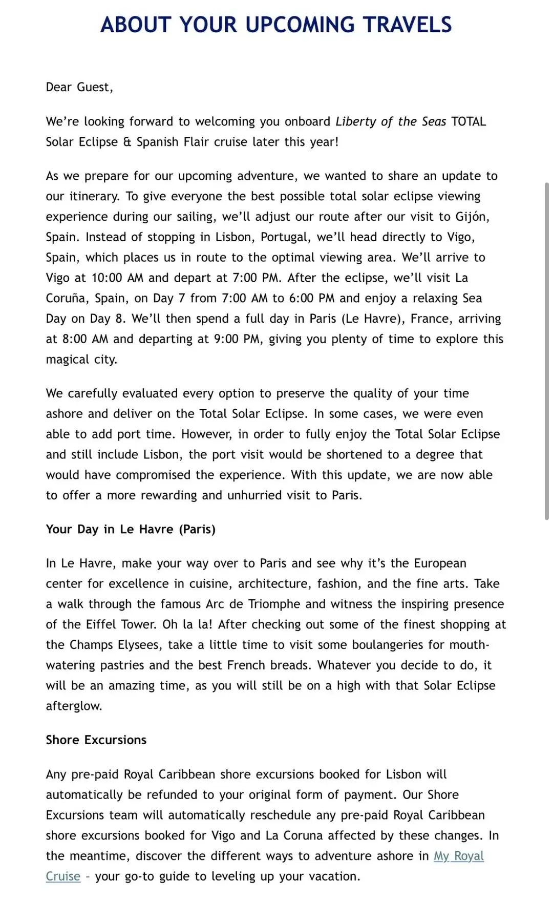 Liberty Solar Eclipse Change