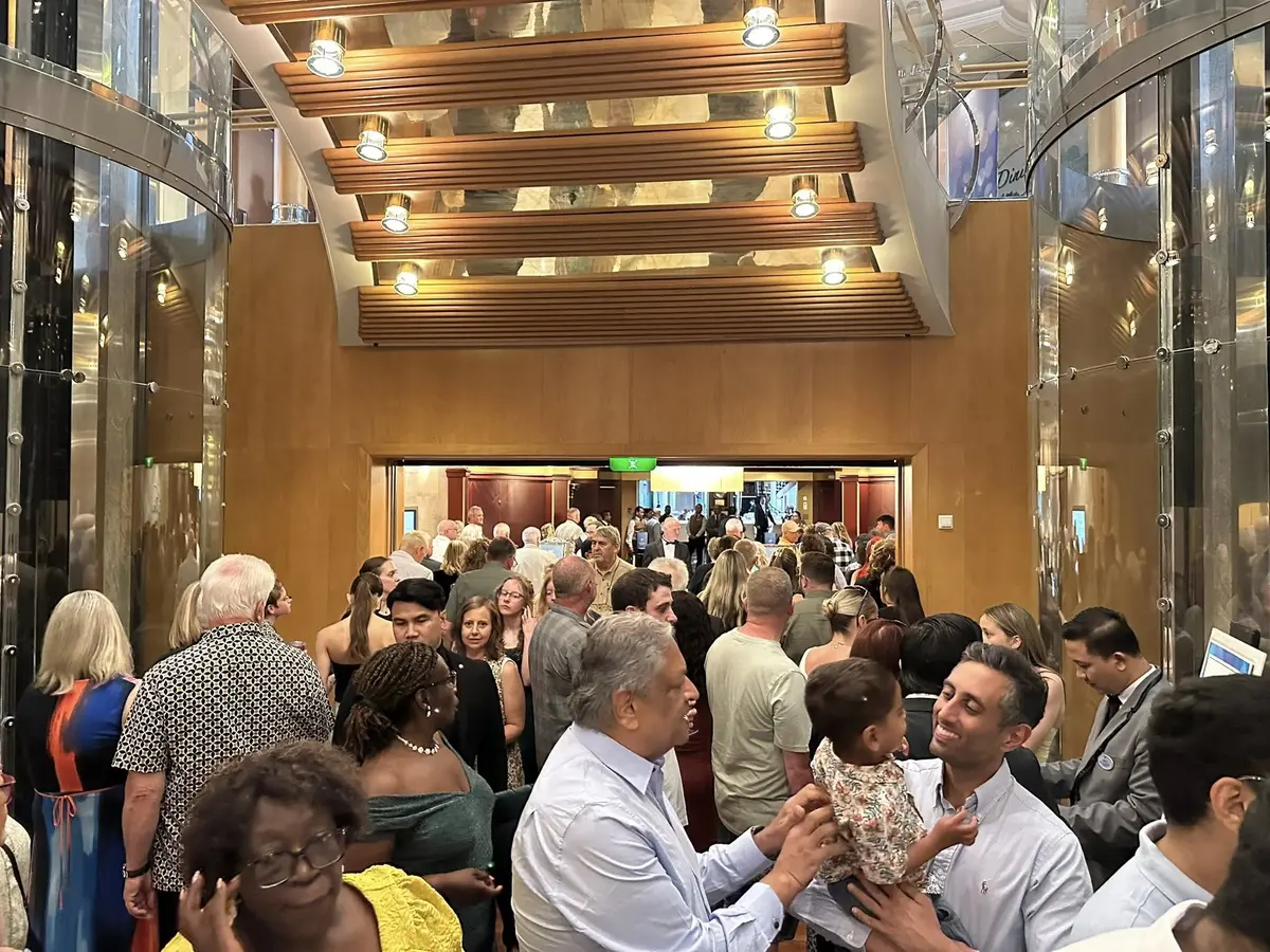 People waiting for the Main Dining Room