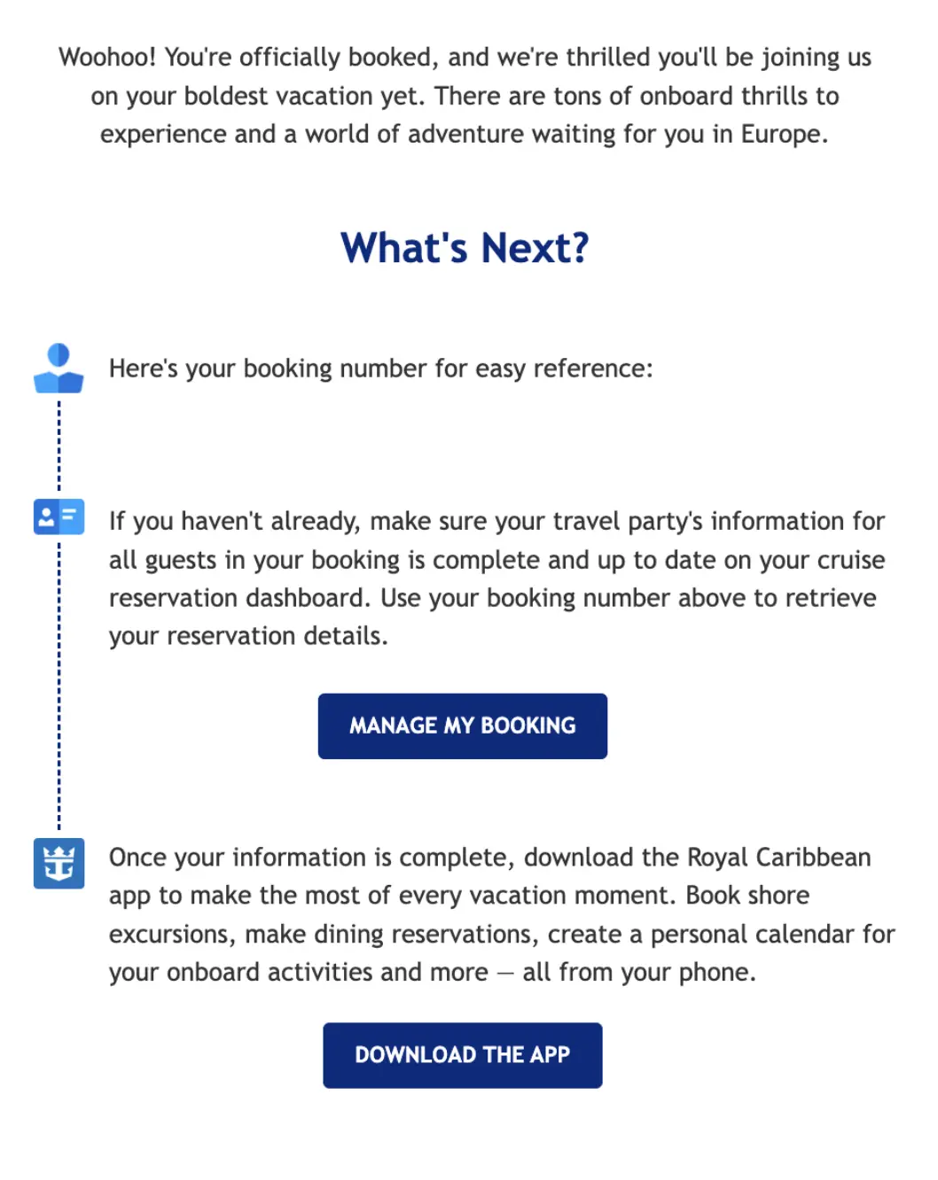 Welcome Aboard Email
