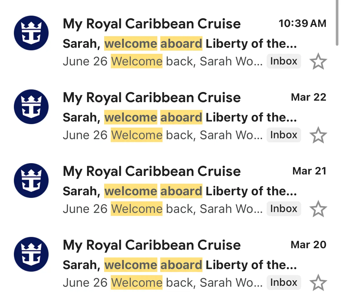 Welcome Aboard Emails