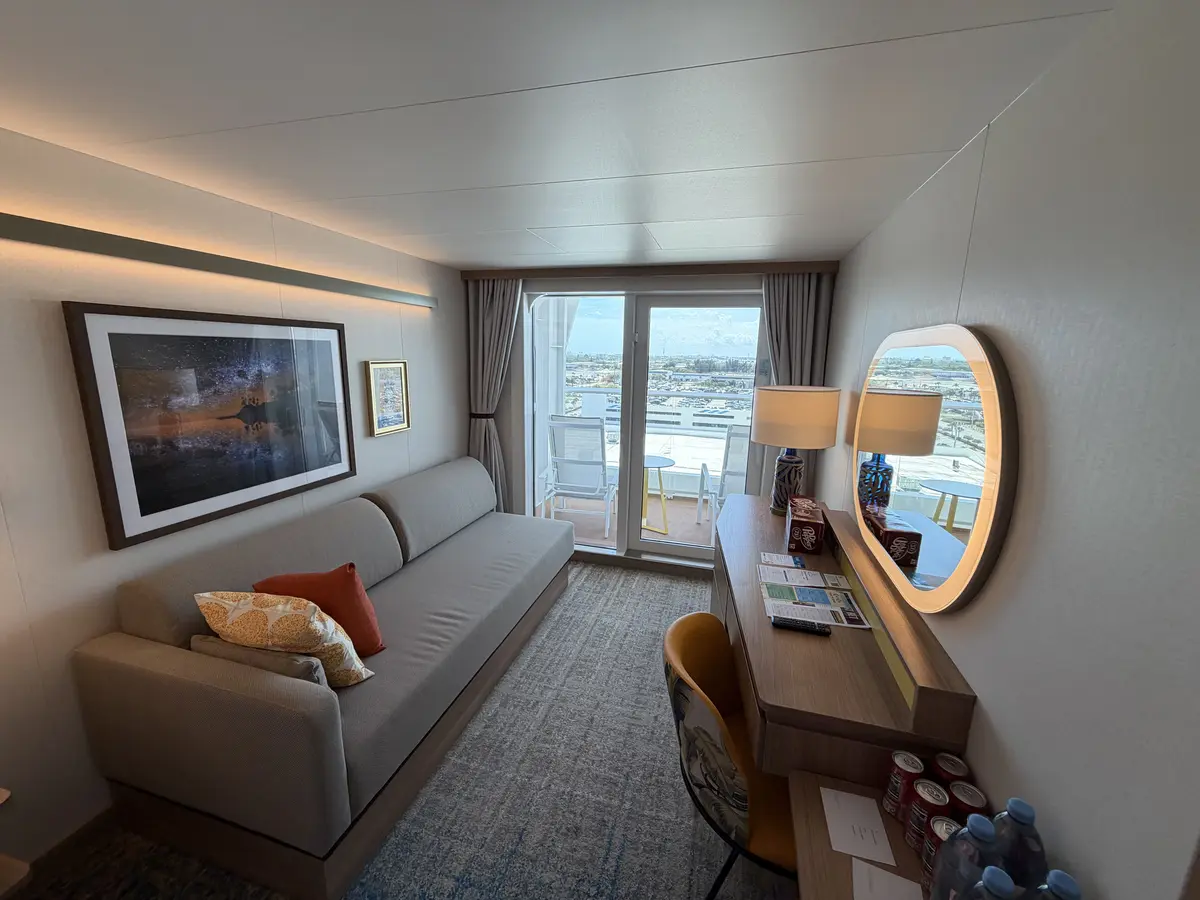 View of a connecting balcony