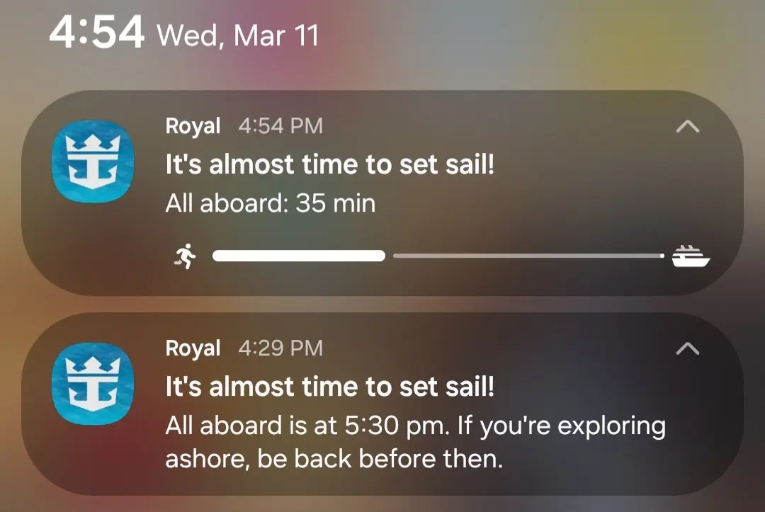 Countdown feature activateed