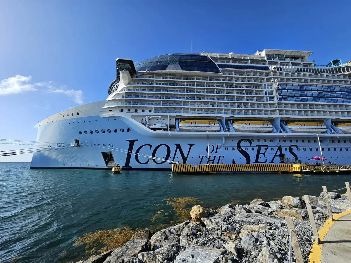 Icon of the Seas docked