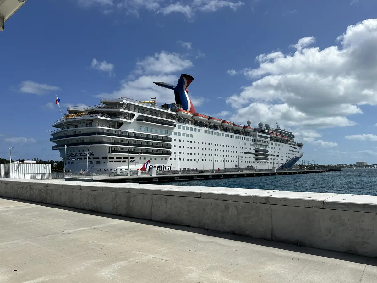 Carnival Elation docked in Nassau