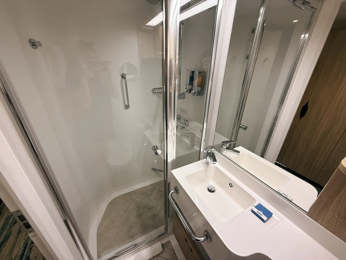 Carnival Mardi Gras Inside Cabin, Bathroom