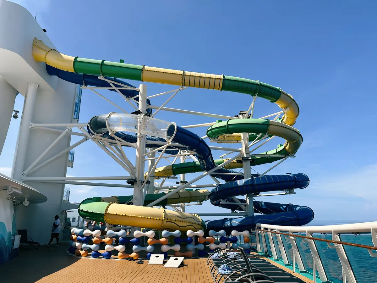 Water slides on Freedom of the Seas