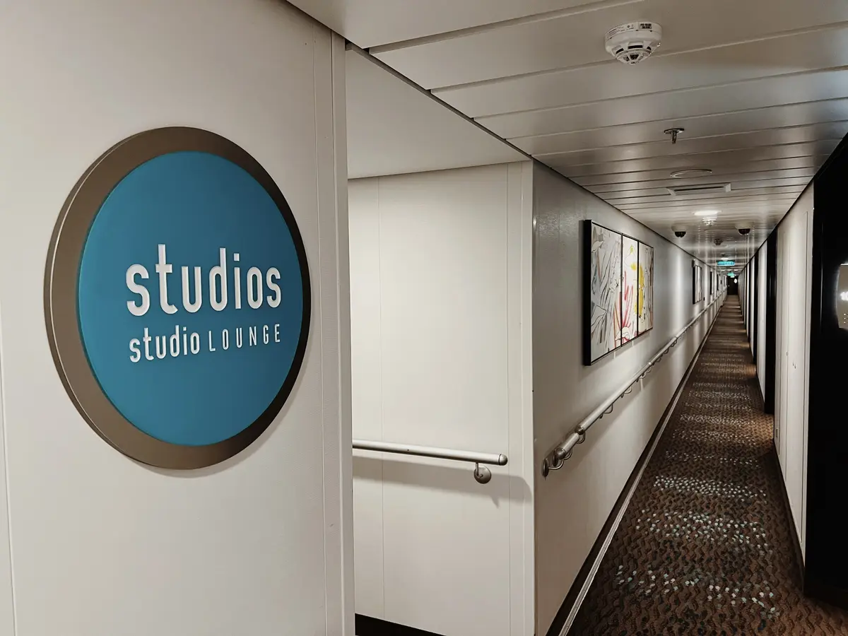 NCL studio cabin hallway NCL studio cabin hallway