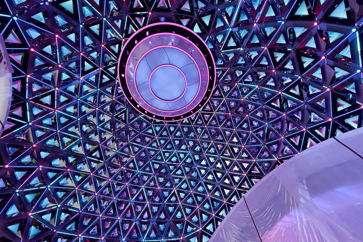 LED Panels inside The Pearl on Legend of the Seas