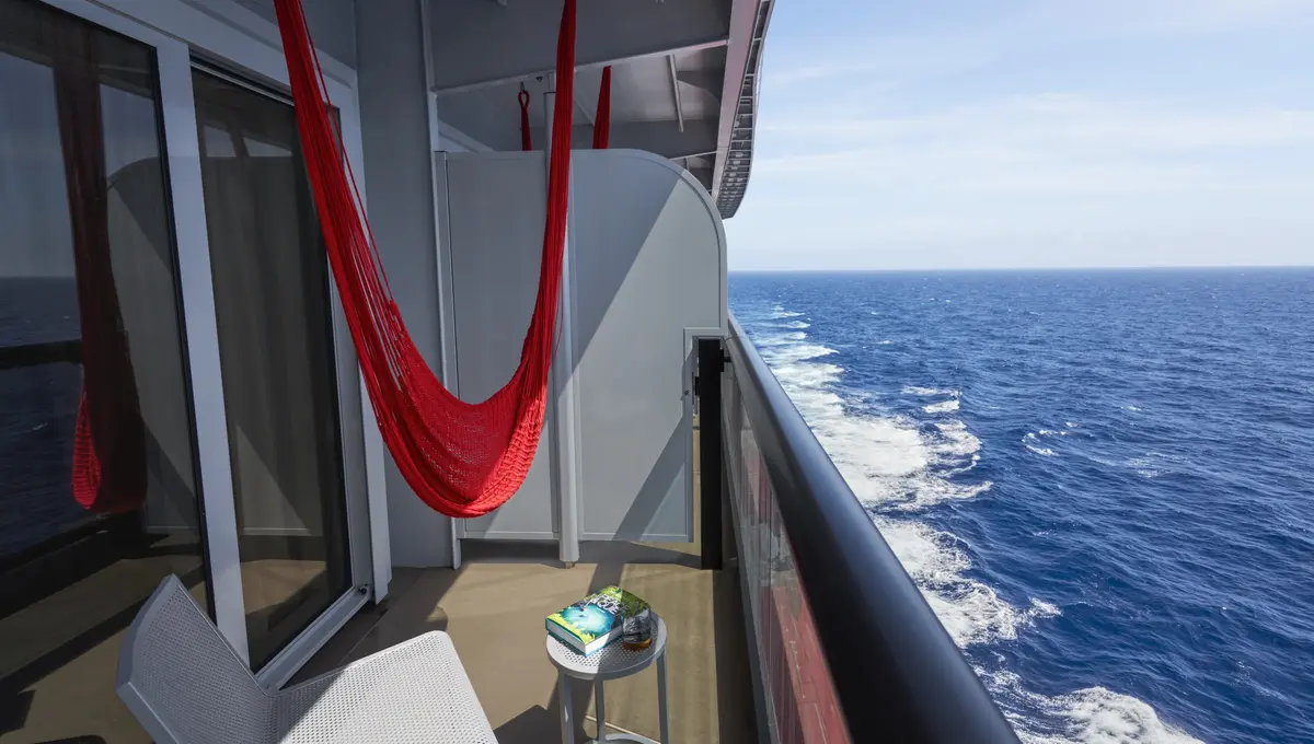 Hammock on a Virgin Voyages ship Hammock on a Virgin Voyages ship