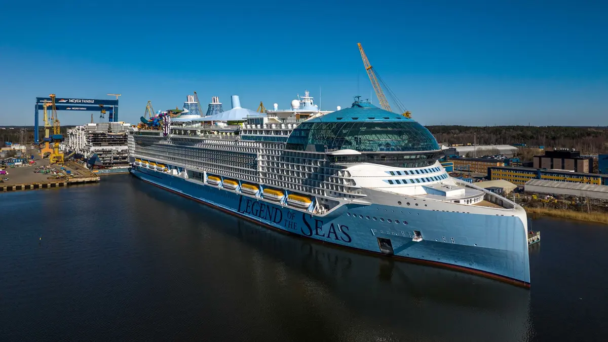 Legend of the Seas in the shipyard