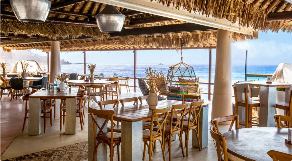 Buffet at the beach club