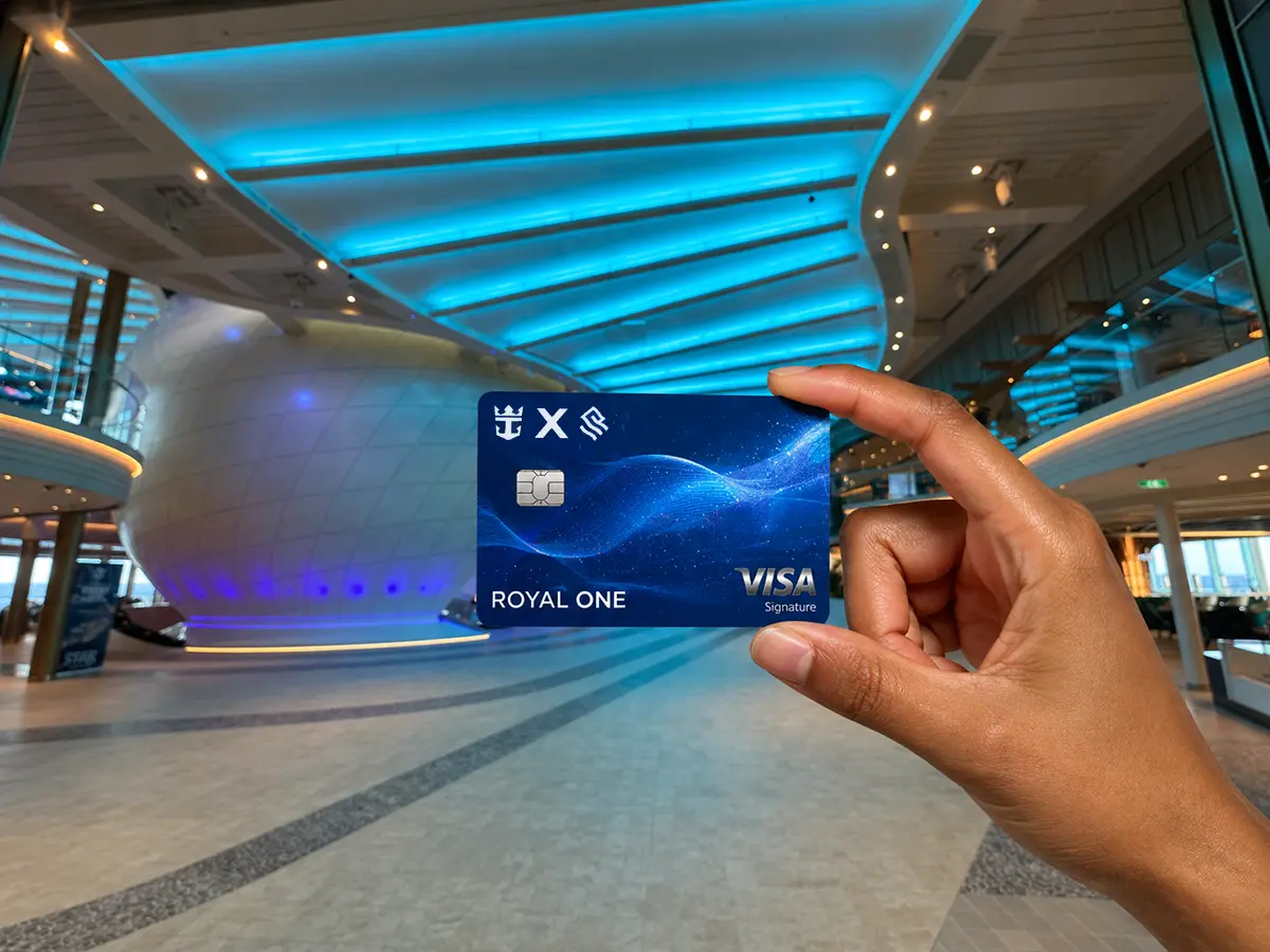 Holding the Royal One card