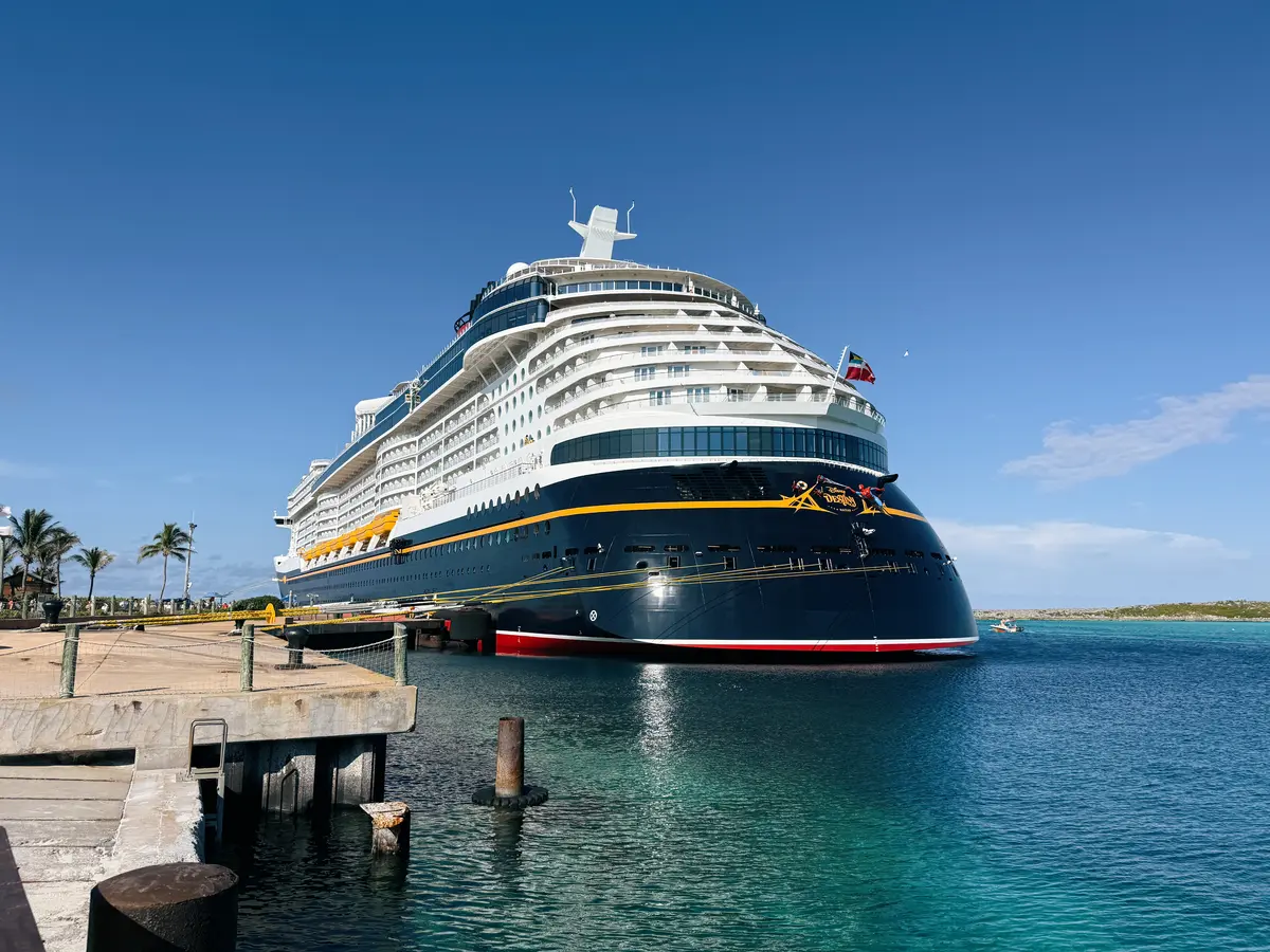 Disney Destiny docked Castaway Cay