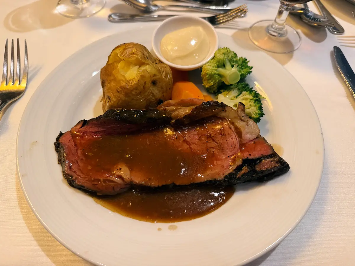 Prime rib on Harmony of the Seas
