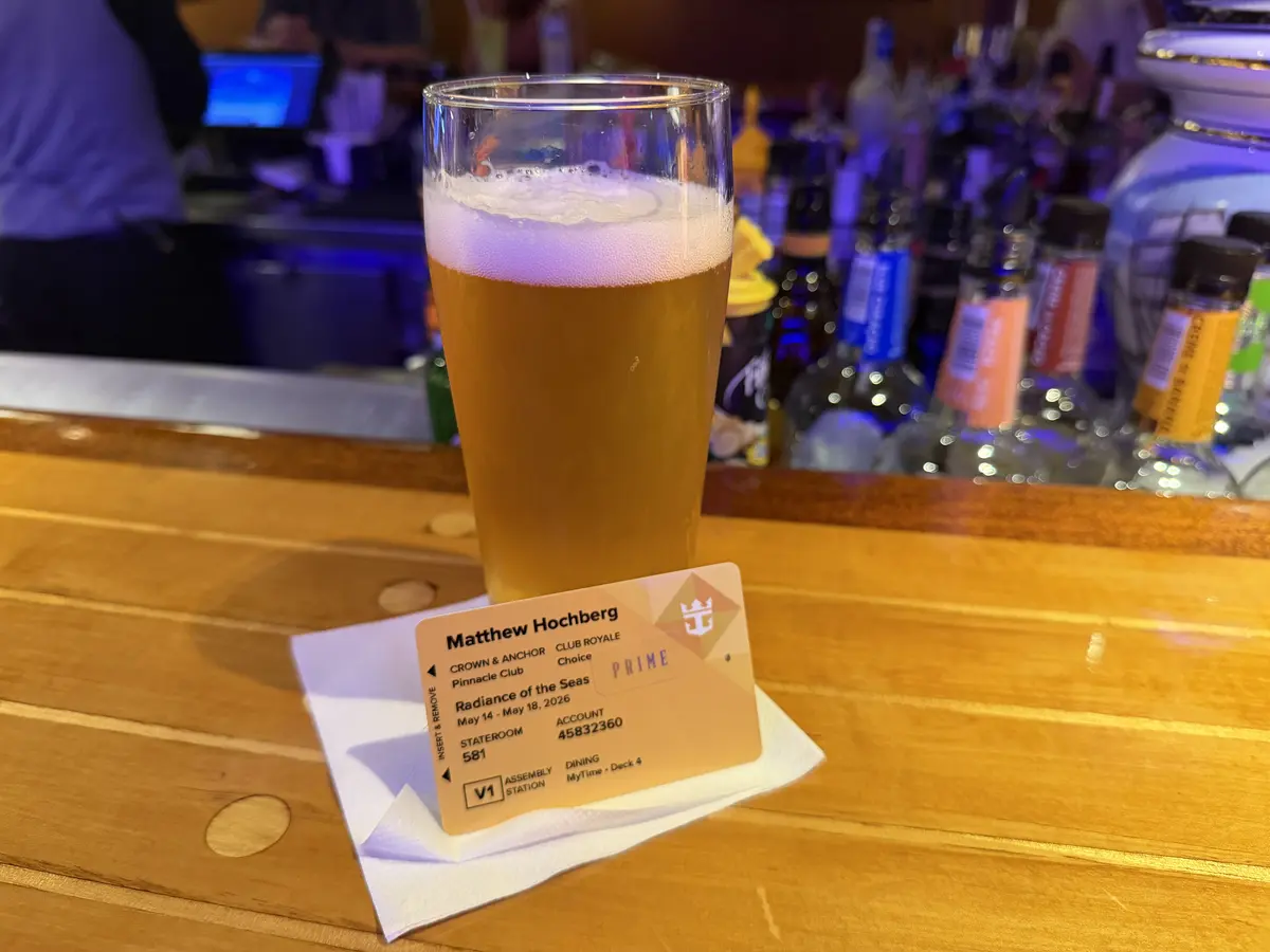 Beer with a SeaPass card