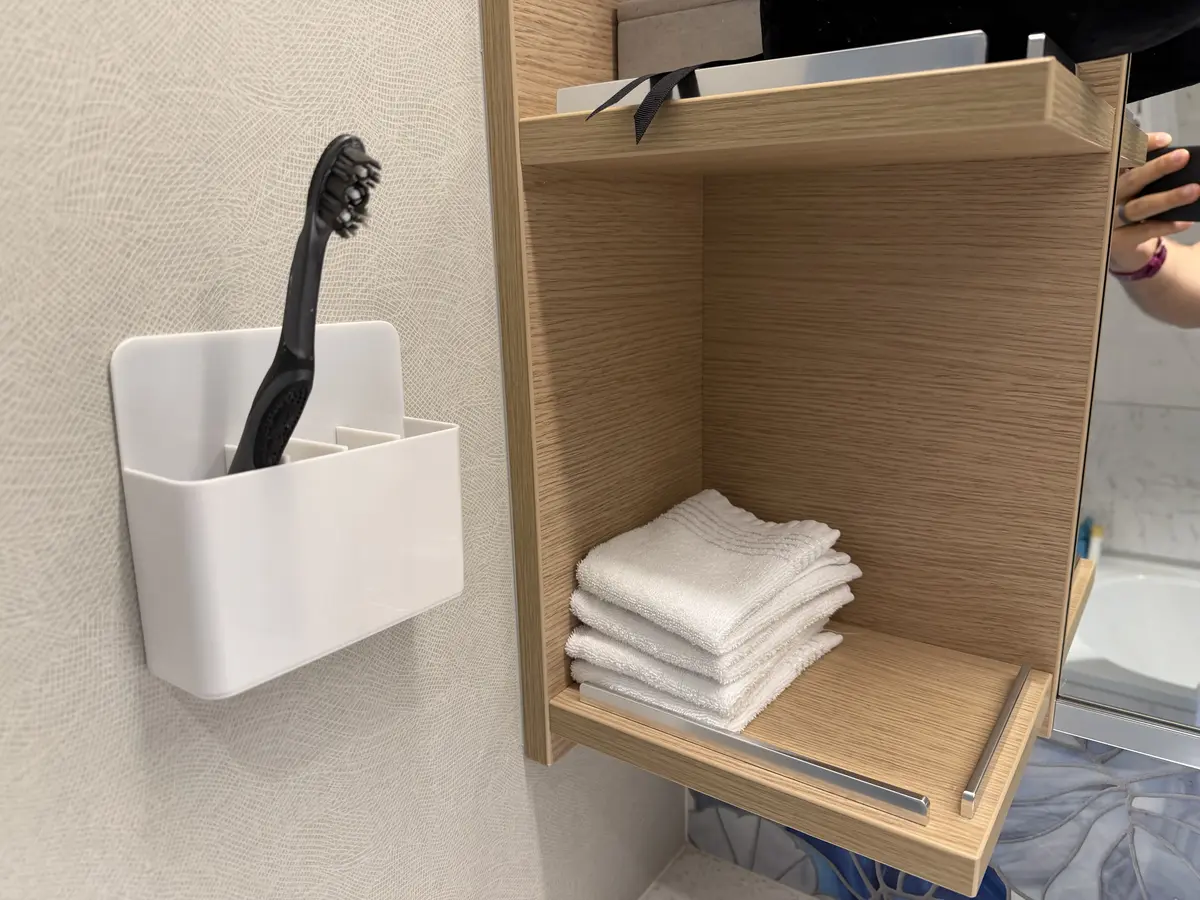 Magnetic toothbrush holder