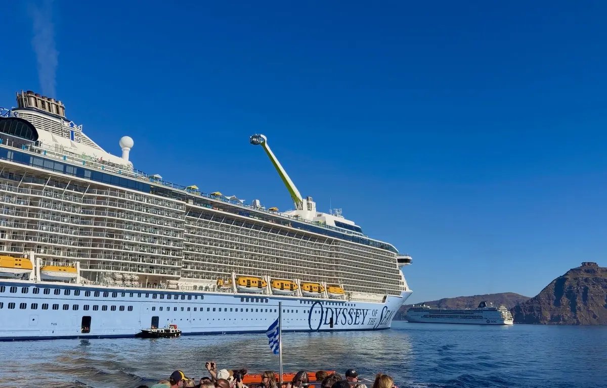 Odyssey of the Seas in Santorini