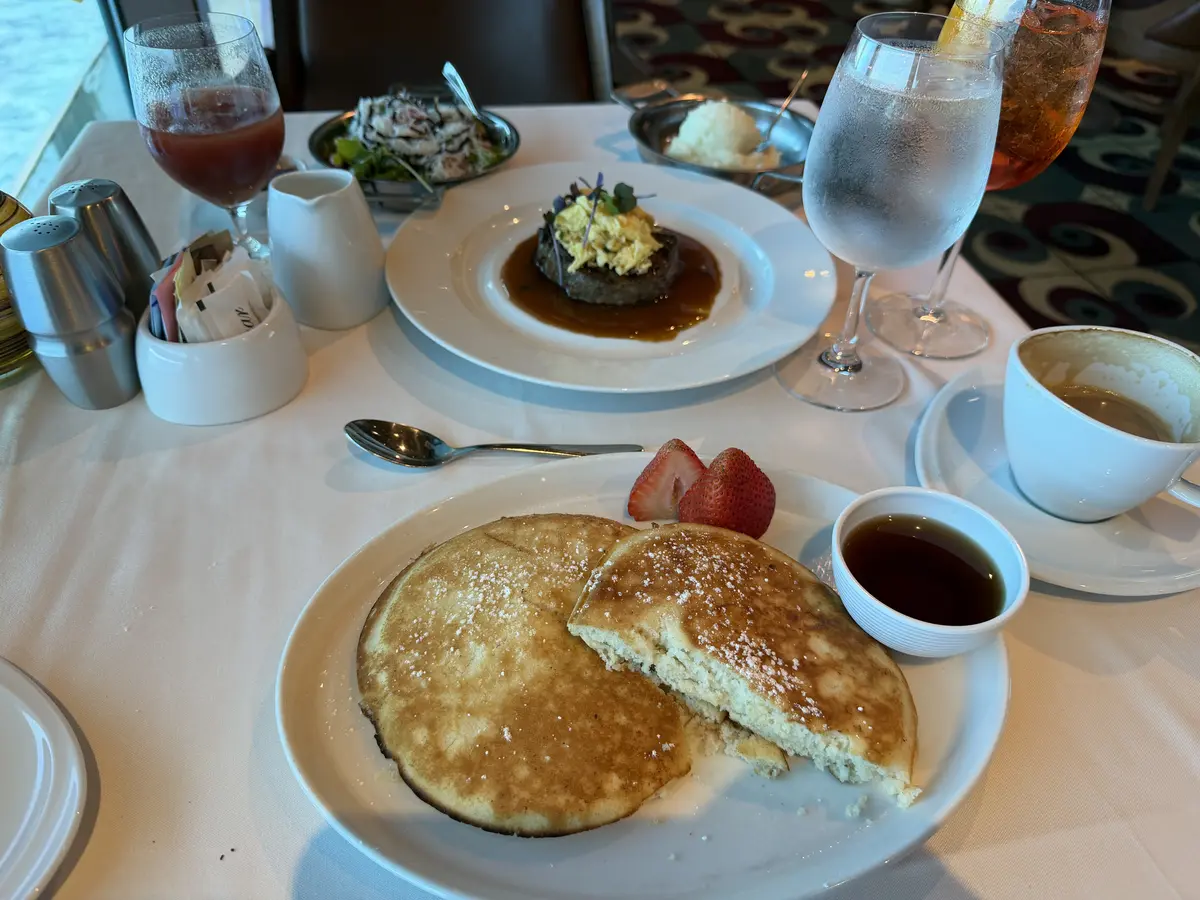 Brunch food on the table