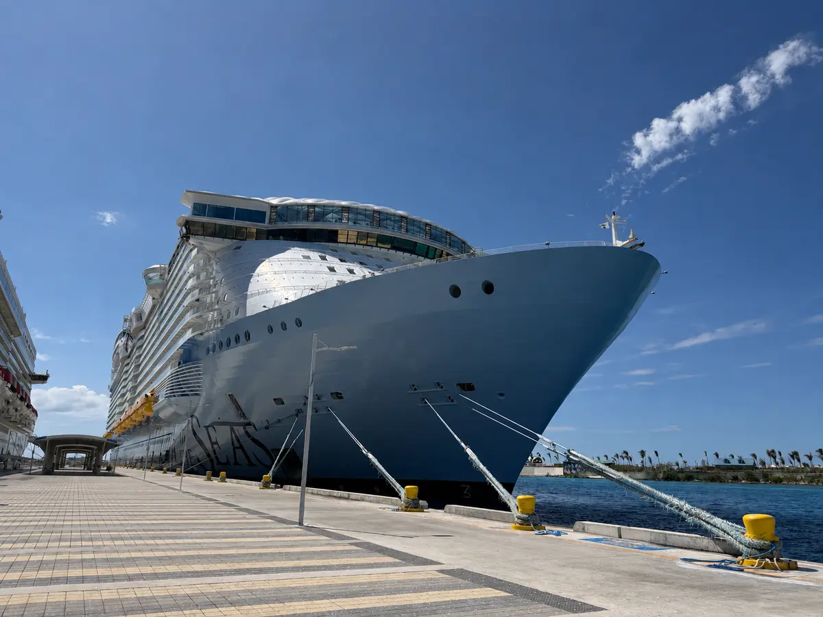 Utopia of the Seas at the pier