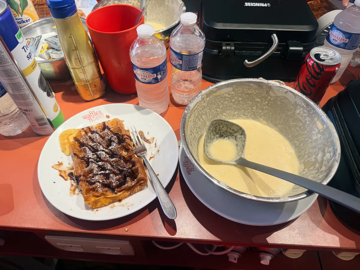 Belgian Waffle-Making Class, Brugges