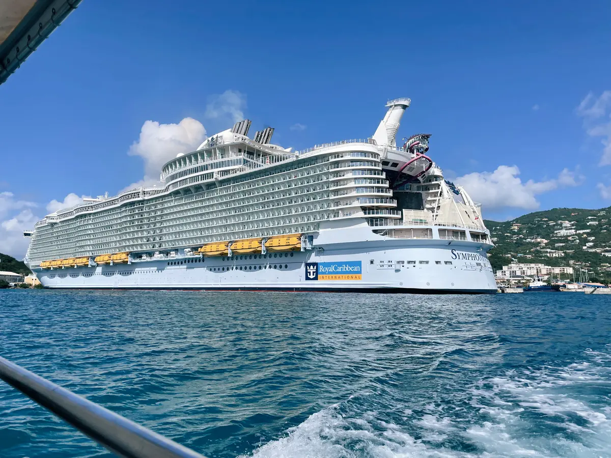 Symphony docked in St Thomas