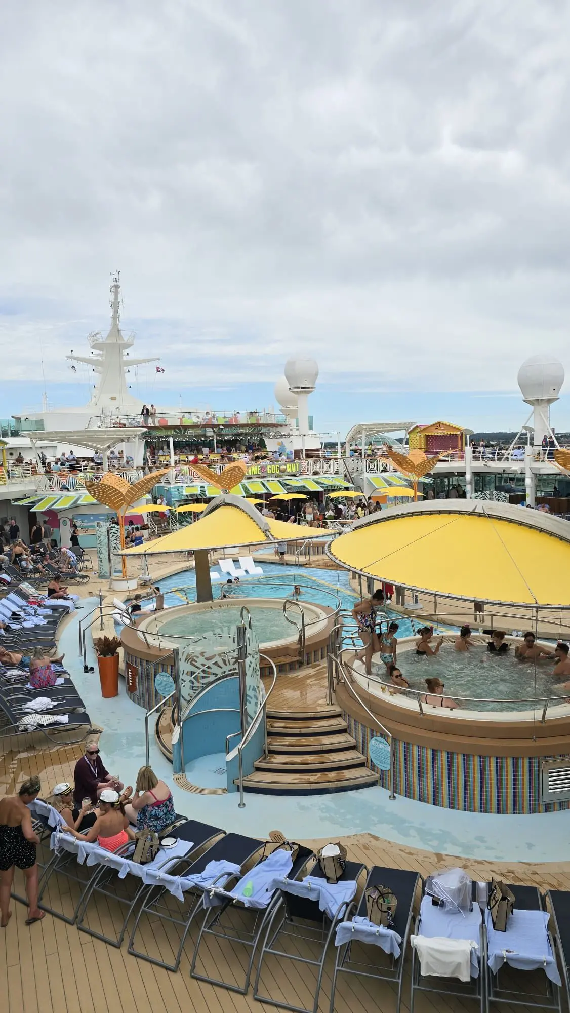 Updated pool deck on Liberty of the Seas