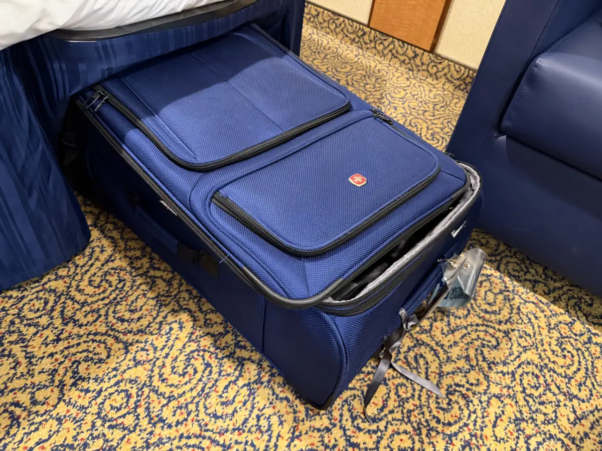 Luggage under the bed